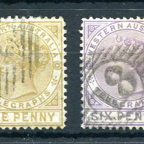 1879 1d bistre, perf. 12½ & 6d lilac, perf. 14 ...