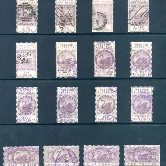 1882 1d to £10 Internal Revenues set. Good to F/U ...