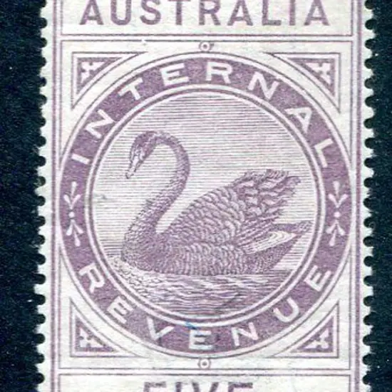 1882 5/- Internal Revenue. Superb MVLH with ...