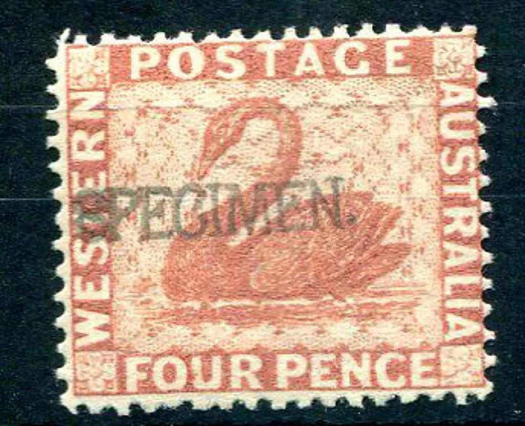 1888 4d brown with "SPECIMEN" ovpt. MLH. SG 105s Image 1++