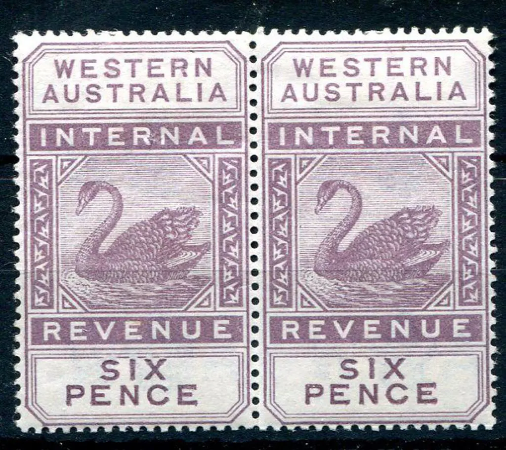 1897 6d dull purple Internal Revenue, wmk W crown ... Image 1++