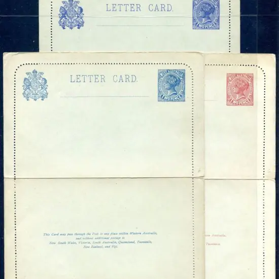 1902 2d brown-red, 2d slate-blue (sealed) & 2d ...