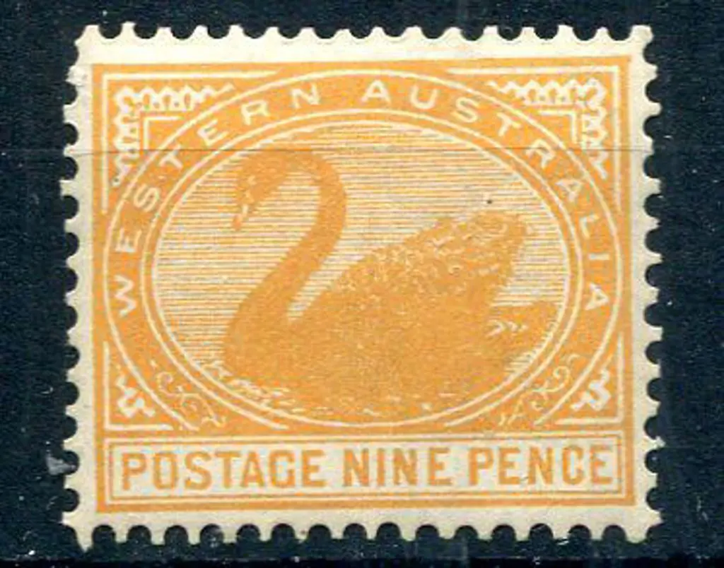 1903 9d yellow-orange with upright wmk. MLH. SG ... Image 1++