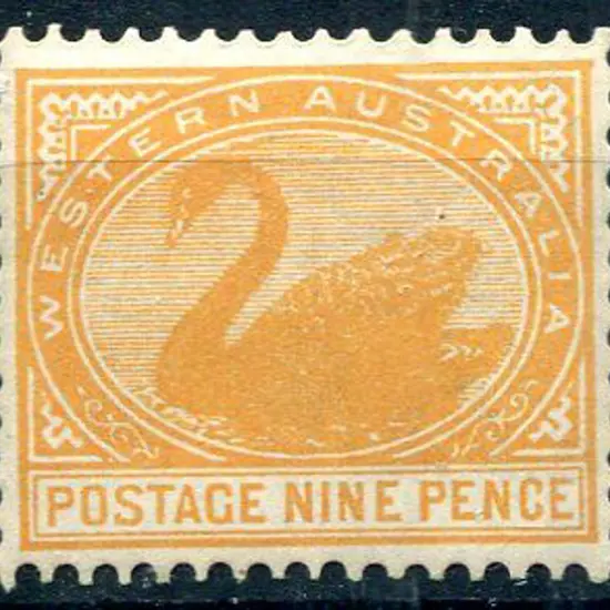 1903 9d yellow-orange with upright wmk. MLH. SG ...