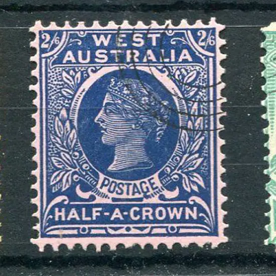 1902/11 2/-, 2/6d & 5/- CTO with concentric circle ...