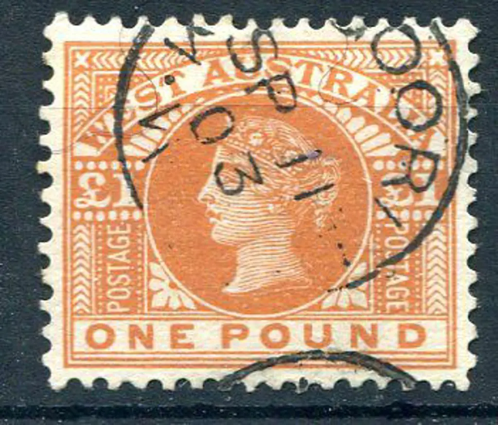 1902/12 £1 orange-brown fine used with crisp 1903 ... Image 1++
