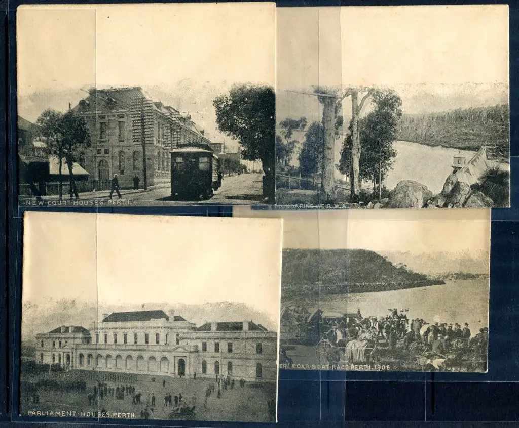 1908c "The Golden West" set of 12 illustrated ... Image 1++