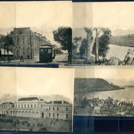1908c "The Golden West" set of 12 illustrated ...