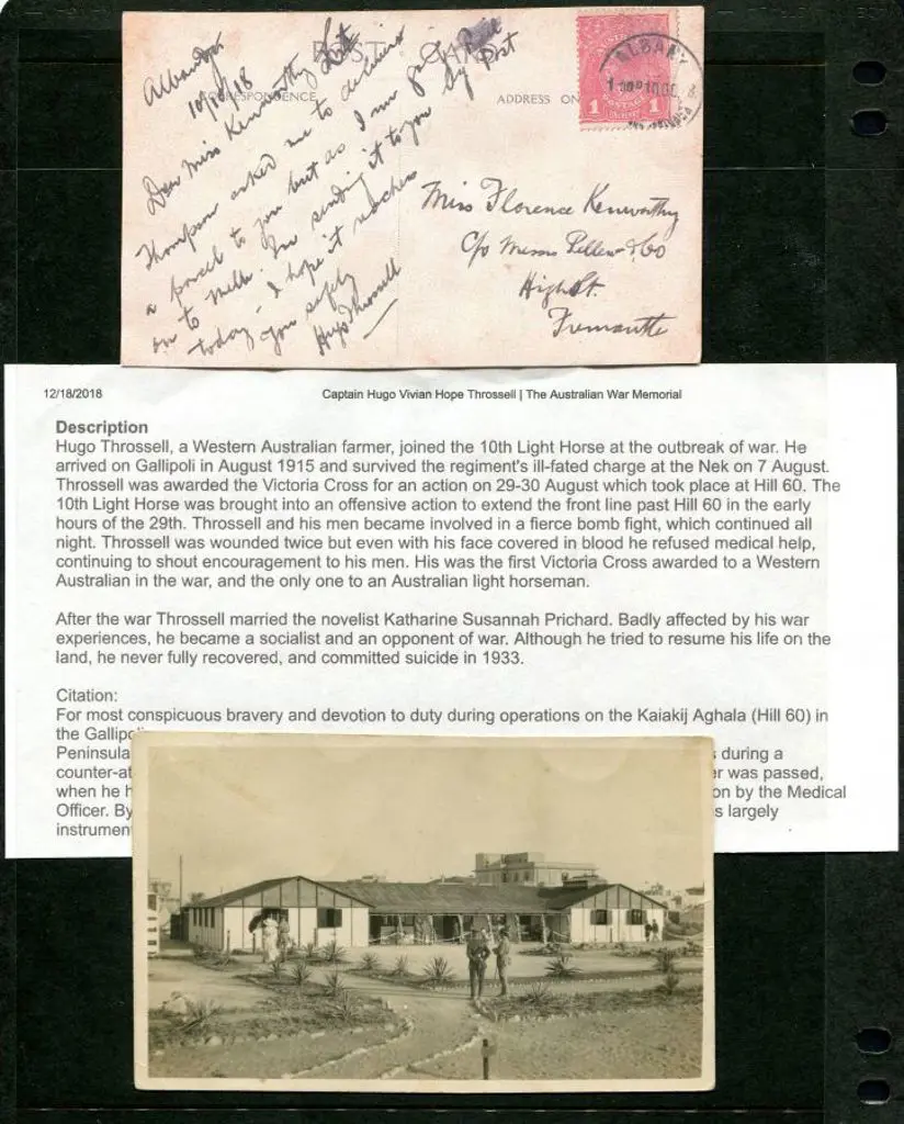 1918 (10th Oct) Albany postmarked b&w photographic ... Image 1++