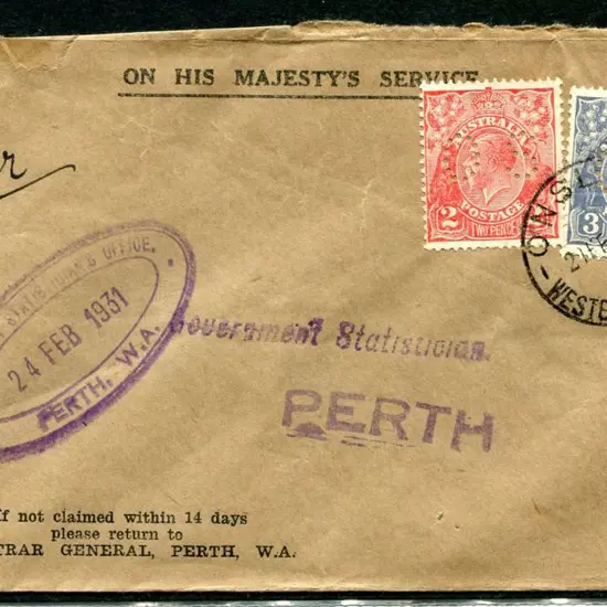 1931 (21st Feb) 2d & 3d die II KGV SMW, perf. ...