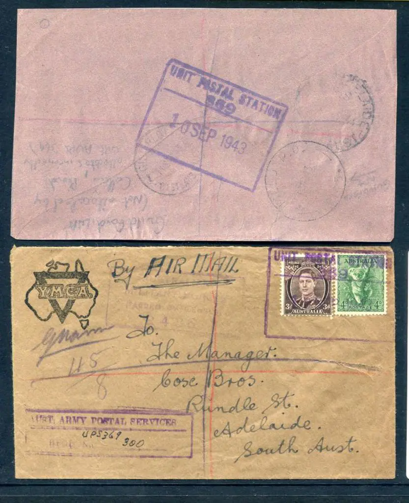 1943 (10th Sept) "Unit Postal Station 369" boxed ... Image 1++