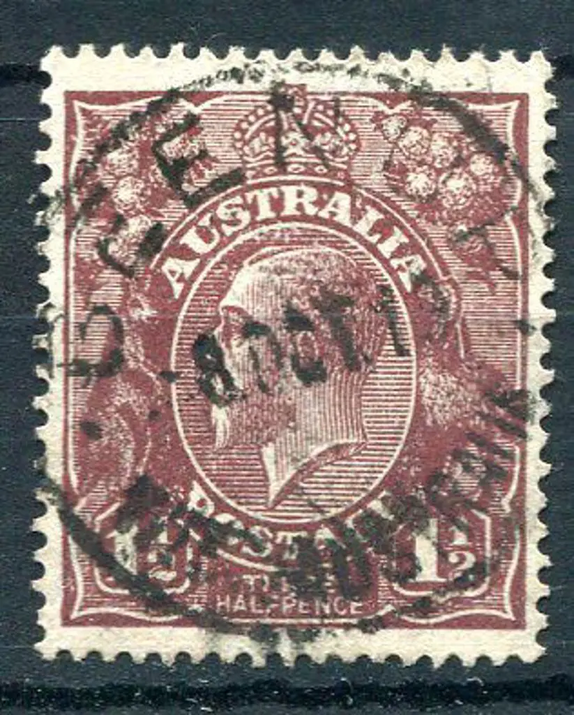Beenup D26 90% strike on 1½d KGV purple brown for ... Image 1++