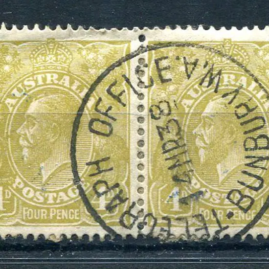 Bunbury Telegraph Office cds-TO Stunning bold ...