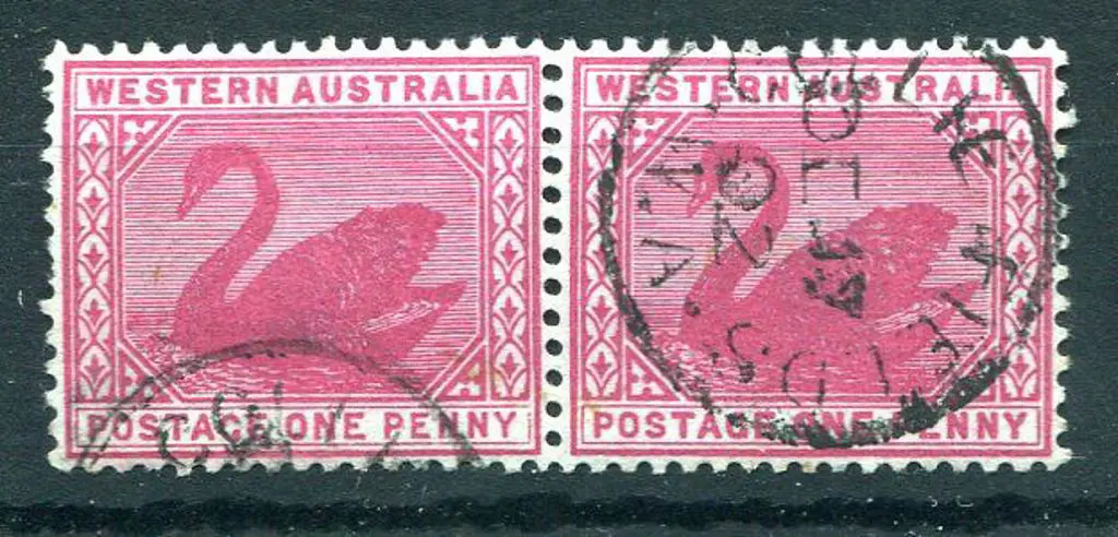 Collie Fields 3b-a. 90% strike on pair of 1d red ... Image 1++