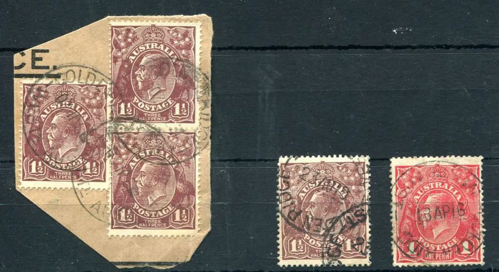 Golden Ridge B28-b with inverted dates on 3 KGV ... Image 1++
