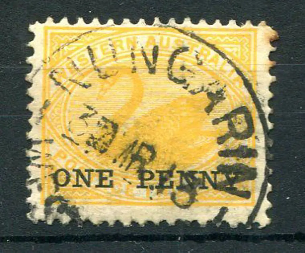 Nungarin B28. 70% on "ONE PENNY" surcharge on 2d ... Image 1++