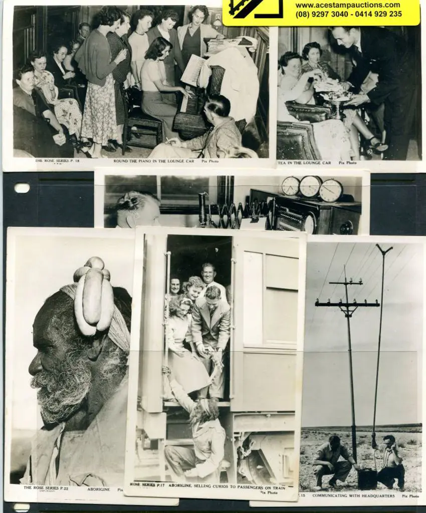 1917 Trans-Australian Railway b&w unused cards ... Image 1++