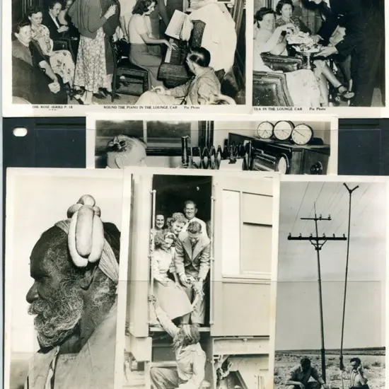 1917 Trans-Australian Railway b&w unused cards ...