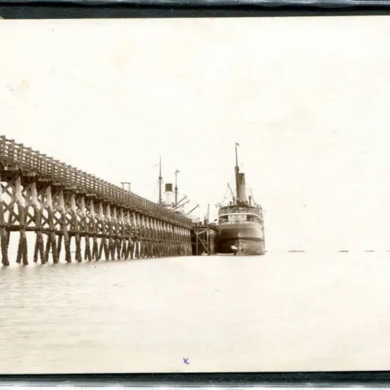 Broome Jetty untitled b&w photographic card ...