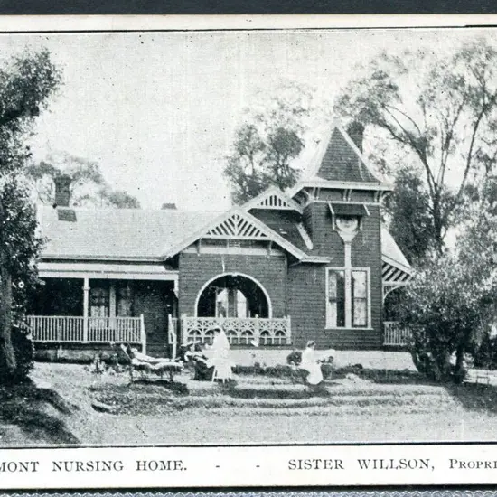"Claremont Nursing Home - - Sister Wilson ...