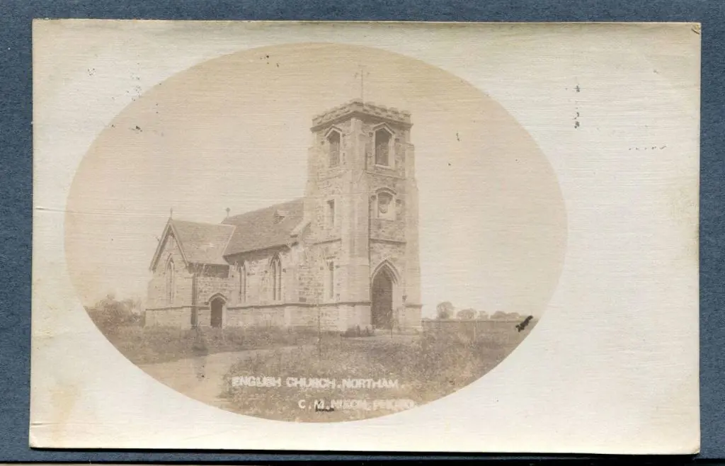 "English Church Northam" b&w C.M. Nixon b&w photo ... Image 1++