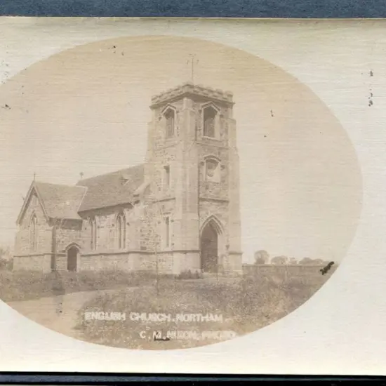 "English Church Northam" b&w C.M. Nixon b&w photo ...