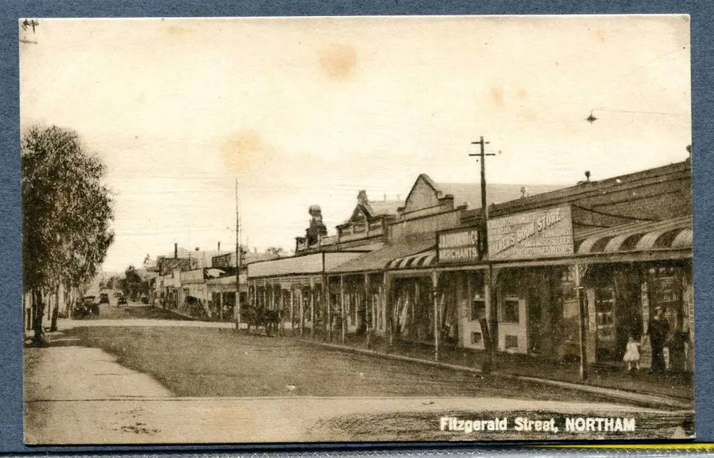"Fitzgerald St, Northam" printed in Holland b&w ... Image 1++