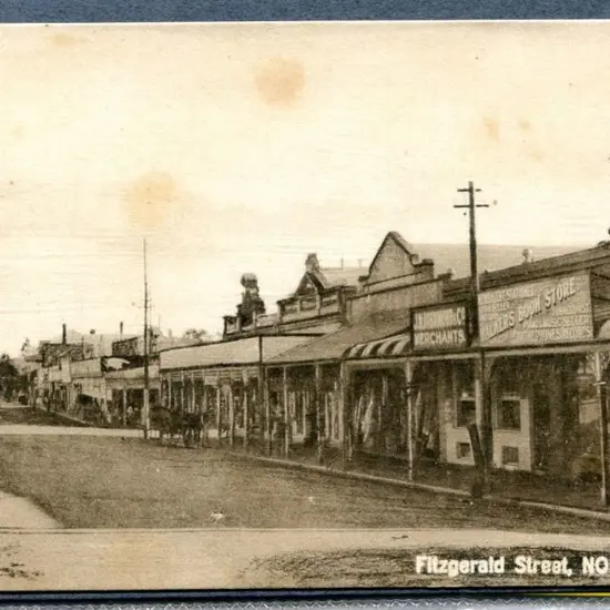 "Fitzgerald St, Northam" printed in Holland b&w ...