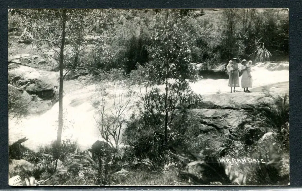 "Jarrahdale" showing women with babies by a small ... Image 1++