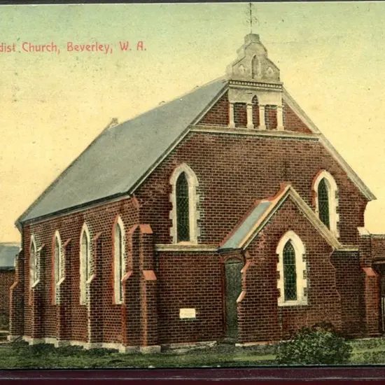 "Methodist Church, Beverley, WA" colour H.R. ...