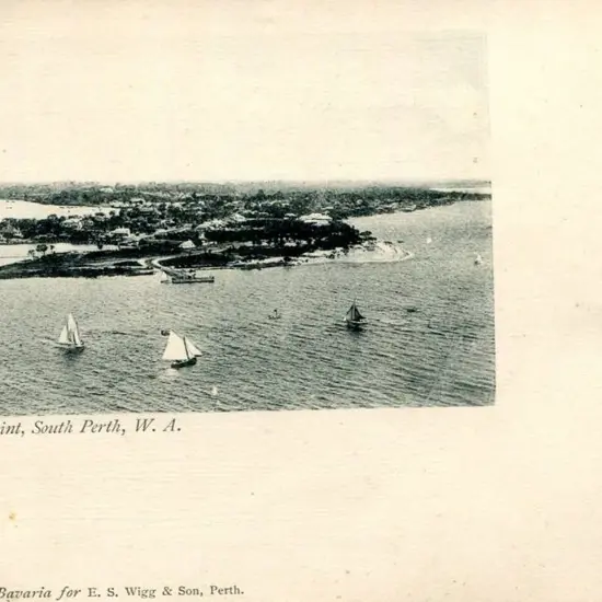 "Mill Point, South Perth, WA" b&w E.S. Wiff & Son ...