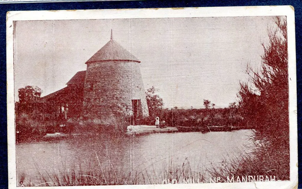"Old Mill Nr Mandurah" b&w divided back. Publisher ... Image 1++