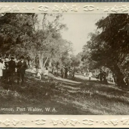 "Peace venue, Port Walter, W.A." embossed framed ...
