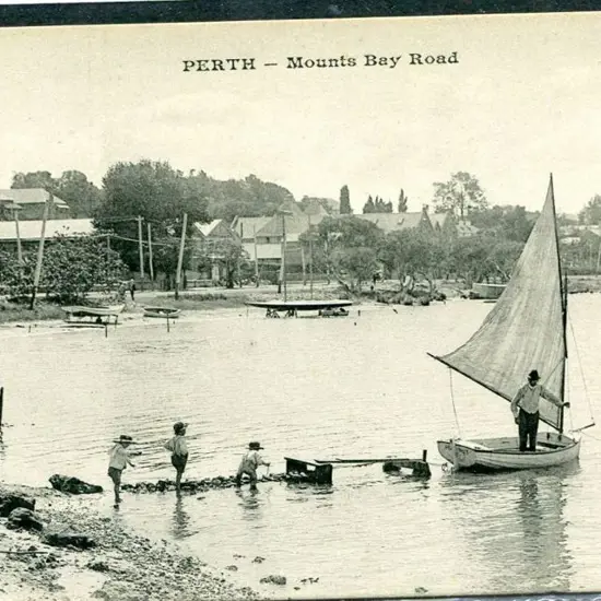 "Perth-Mounts Bay Road" b&w Messageries Maritimes. ...