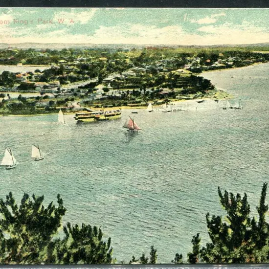 "South Perth from King's Park" colour "South ...