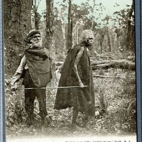 "South-West Aboriginals, WA" b&w with some light ...