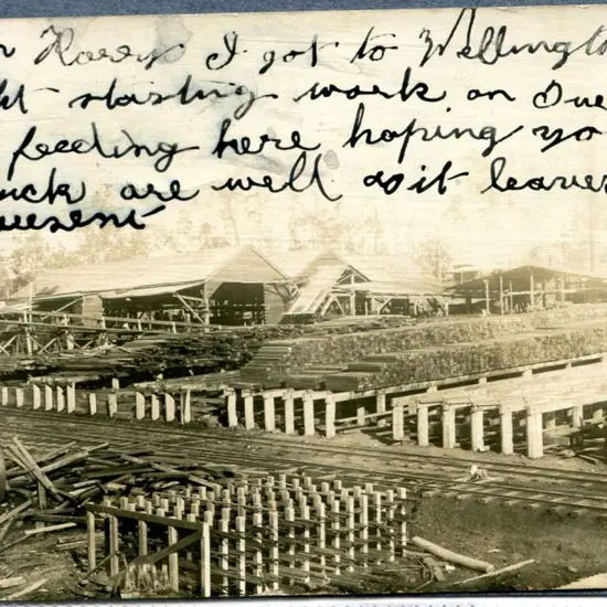 Wellington Mill untitled b&w photographic card ...