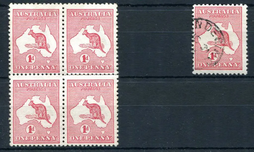 1913 1st Watermark 1d red, Die I, plate C ... Image 1++