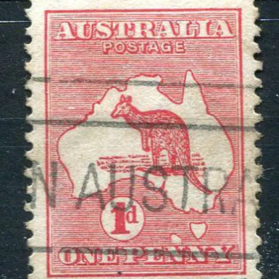 1913 1st Watermark 1d red, Die II with "extra ...