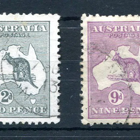 1913 1st Watermark 2d grey with "retouched shading ...