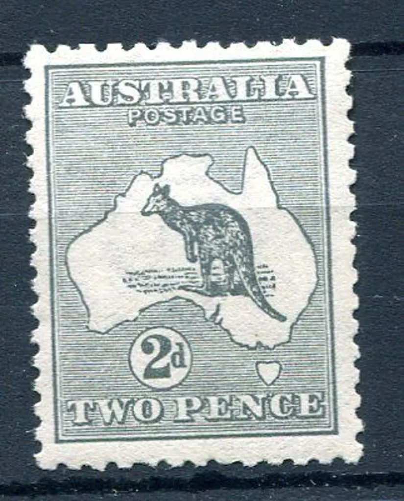 1913 1st Watermark 2d grey with inverted wmk. A ... Image 1++