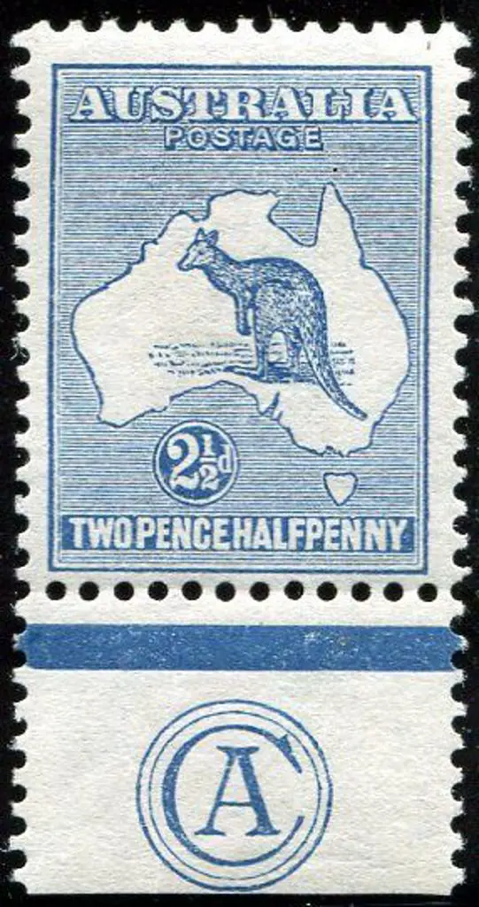 1913 1st Watermark 2½d indigo CA monogram single. ... Image 1++