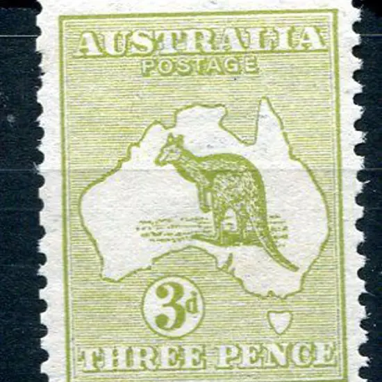 1913 1st Watermark 3d olive. Fine MUH with pulled ...