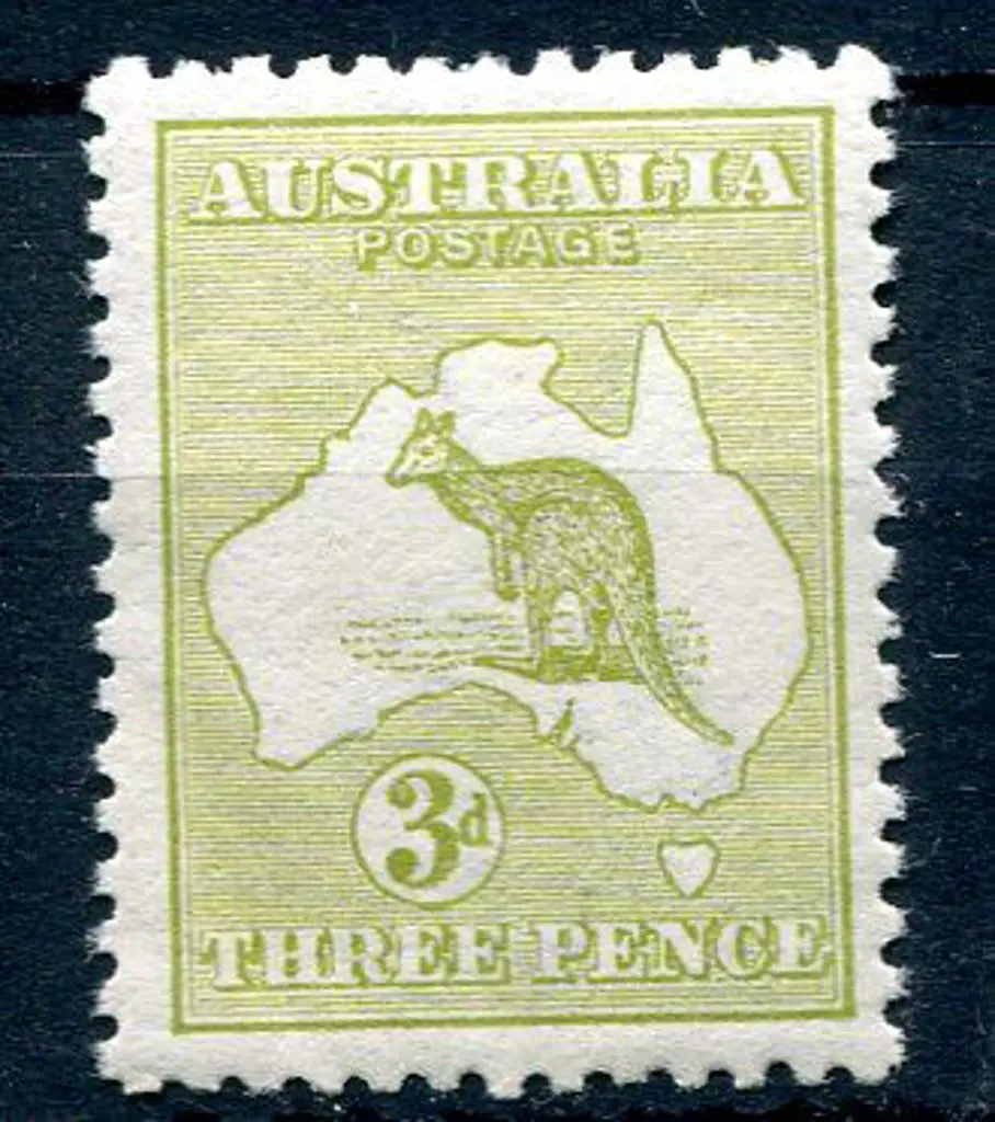 1913 1st Watermark 3d olive green, Die I with ... Image 1++