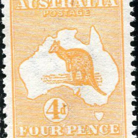1913 1st Watermark 4d orange. Fresh MUH. ACSC 15C, ...