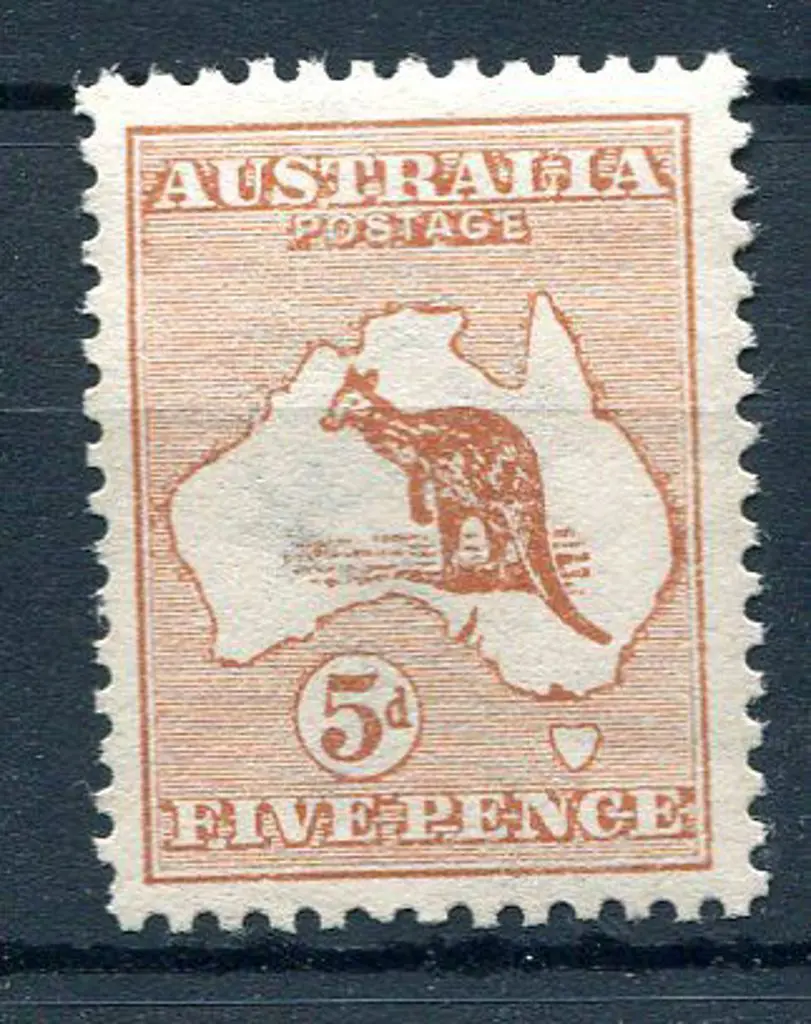 1913 1st Watermark 4d orange. Well centred, MVLH ... Image 1++