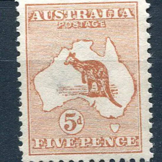1913 1st Watermark 4d orange. Well centred, MVLH ...