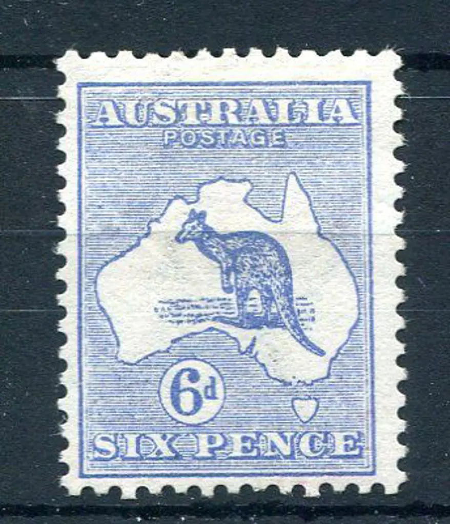 1913 1st Watermark 6d ultramarine with "white flaw ... Image 1++