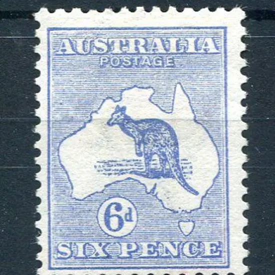 1913 1st Watermark 6d ultramarine with "white flaw ...