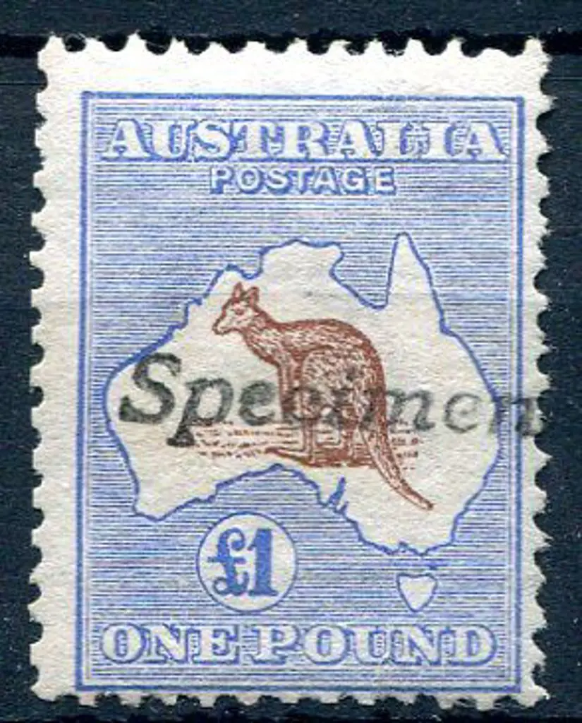 1913 1st Watermark £1 red brown & blue ovptd ... Image 1++